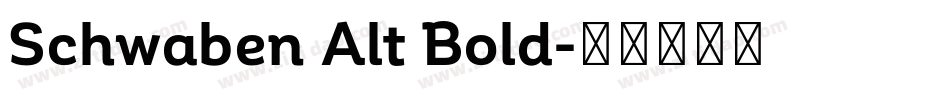 Schwaben Alt Bold字体转换